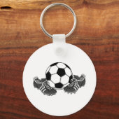 Voetbal schoten sleutelhanger (Voorkant)