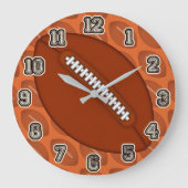 Voetbal Screwball Graphics Grote Klok (Voorkant)