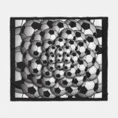 Voetbal Seizoen Fleece Deken (Voorkant (Horizontaal))