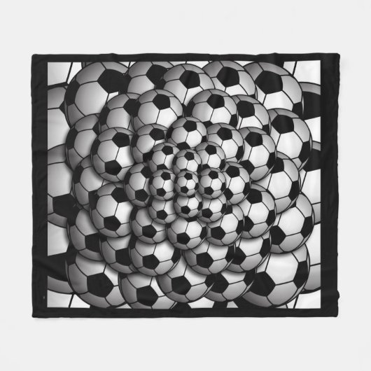 Voetbal Seizoen Fleece Deken (Voorkant (Horizontaal))