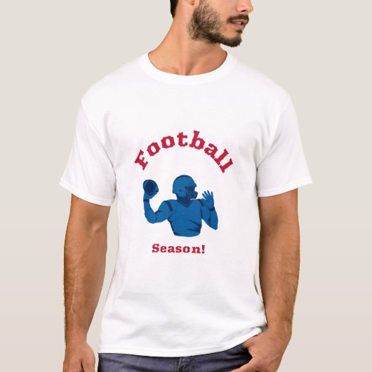 Voetbal Seizoen! T-shirt (Voorkant)