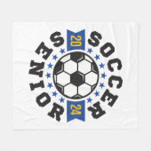 Voetbal Senior 2024 Fleece Deken (Voorkant (Horizontaal))