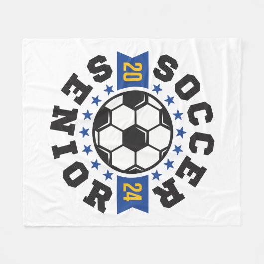 Voetbal Senior 2024 Fleece Deken (Voorkant (Horizontaal))