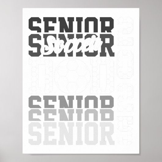 Voetbal Senior Dad CL van 2025 Senior Dad Afstuder Poster (Voorkant)