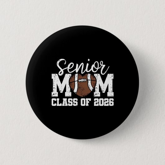 Voetbal Senior Moeder Cl Van 2026 Afgestudeerde Se Ronde Button 5,7 Cm (Voorkant)
