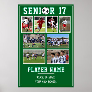 Voetbal Seniorenavond Foto Collage Herinnering Poster