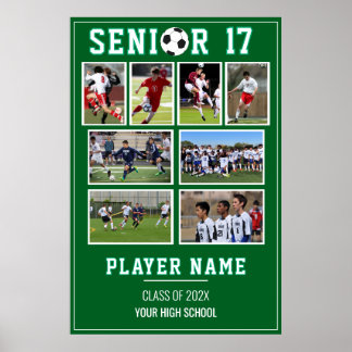 Voetbal Seniorenavond Foto Collage Herinnering Poster