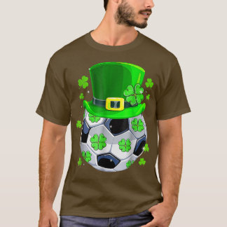 Voetbal Shamrock Funny Irish St Patrick Day T-shirt