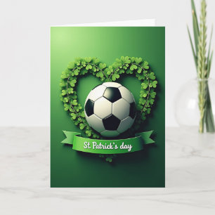 Voetbal Shamrock St. Patricks Kaart