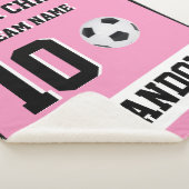Voetbal SHERPA Deken roze gepersonaliseerde speler (3/4)