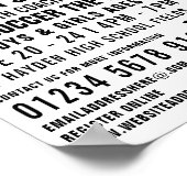 Voetbal Shirt, Voetbal Camp Adverteren Poster (Hoek)