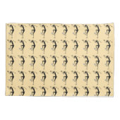 Voetbal Silhouette Sinaasappel Kussensloop (Achterkant)