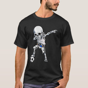 Voetbal Skelet Halloween Mannen Jongens Kinder Hal T-shirt