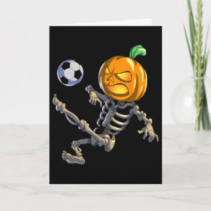 Voetbal Skelet Halloween Mannen Jongens Voetbal Ha Kaart