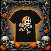 Voetbal Skelet | Halloween Running Back T-shirt