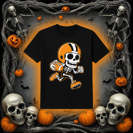 Voetbal Skelet | Halloween Running Back T-shirt
