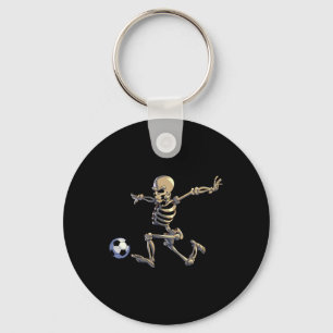 Voetbal Skeleton Halloween Mannen Boys Soccer Play Sleutelhanger