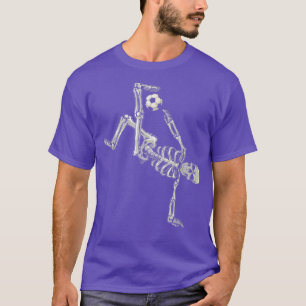 Voetbal Skeleton Halloween Mannen Boys Soccer Play T-shirt
