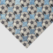 Voetbal Sky Blue 1 Tissuepapier (Detail)