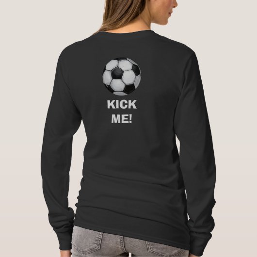 Voetbal, sla me! Dames Shirt (Achterkant)