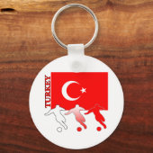 Voetbal Sleutelhanger Turkije (Voorkant)