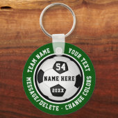 Voetbal Sleutelhangers gepersonaliseerd voor jonge (Voorkant)