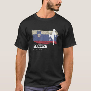 Voetbal Slovenië Vlag Football Womens Voetbalmeisj T-shirt