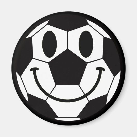 Voetbal Smile Face Magneet (Voorkant)