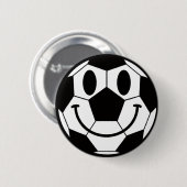 Voetbal Smile Face Ronde Button 5,7 Cm (Voorkant /achterkant)