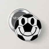 Voetbal Smile Face Ronde Button 5,7 Cm (Voorkant /achterkant)