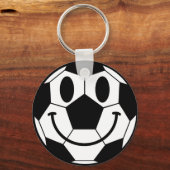Voetbal Smile Face Sleutelhanger (Voorkant)