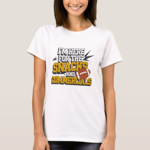 Voetbal Snacks En Reclame Kickoff Heren En Dames T-shirt