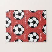 Voetbal Sneeuwrood, feestelijk, levendig, geperson Legpuzzel (Horizontaal)