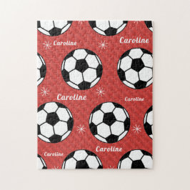 Voetbal Sneeuwrood, feestelijk, levendig, geperson Legpuzzel