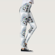 Voetbal Snowman-kerstLeggings