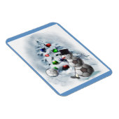 Voetbal Snowman Kerstmis Magneet (Rechterzijde)