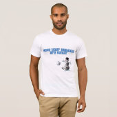 Voetbal Snowman Kerstmis T-shirt (Voorkant volledig)