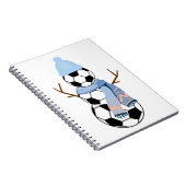 Voetbal Snowman. Notitieboek (Rechterzijde)
