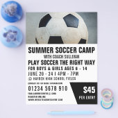Voetbal, Soccer Camp Adverteren Flyer (Enkel)