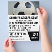 Voetbal, Soccer Camp Adverteren Flyer (Hand)