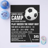 voetbal, Soccer Camp Adverteren Flyer (Enkel)