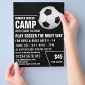 voetbal, Soccer Camp Adverteren Flyer (Hand)