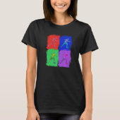 Voetbal Soccer Game Colorful Pop T-shirt (Voorkant)