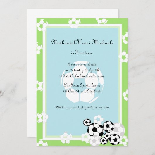 Voetbal Sociaal Kaart (Voorkant / Achterkant)