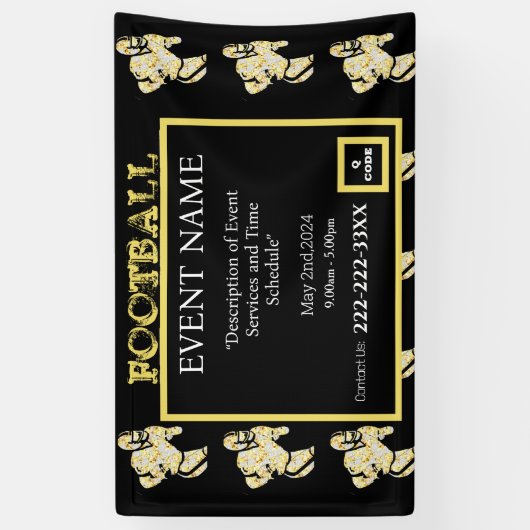 VOETBAL SPANDOEK (Verticaal)