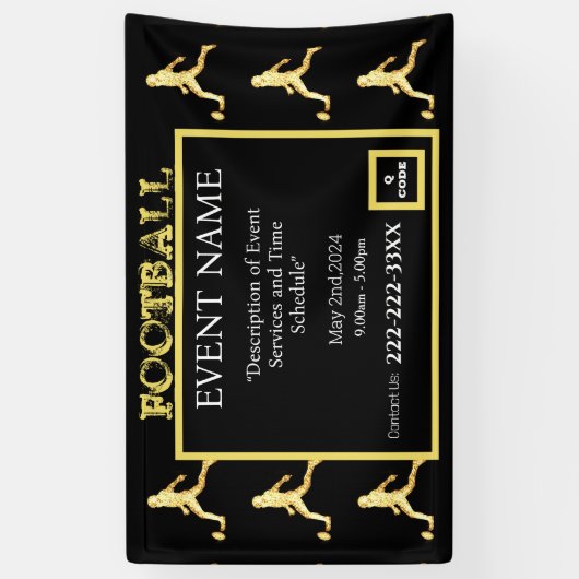 VOETBAL SPANDOEK (Verticaal)