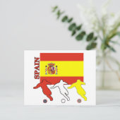 Voetbal Spanje Briefkaart (Staand voorkant)