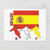 Voetbal Spanje Briefkaart (Voorkant)