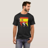 Voetbal Spanje Donkere T-shirt (Voorkant volledig)