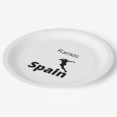 Voetbal Spanje Papieren Bordje (Gekanteld)